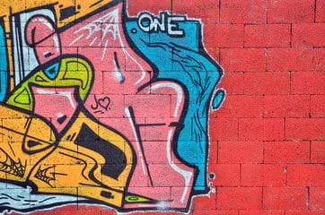 graffiti da rimuovere
